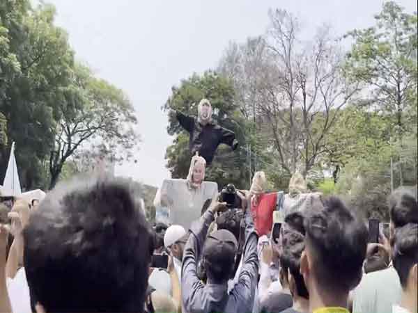 File photo from the protest site in Bangladesh (Photo/ANI)