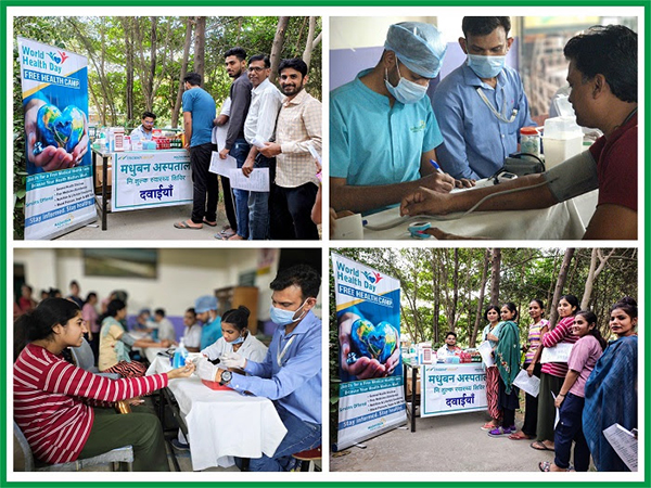 Free Health Checkup camp organised by Trident Group at Budhni campus wherein residents benefitted from general health checkups, diagnosis and medicine distribution