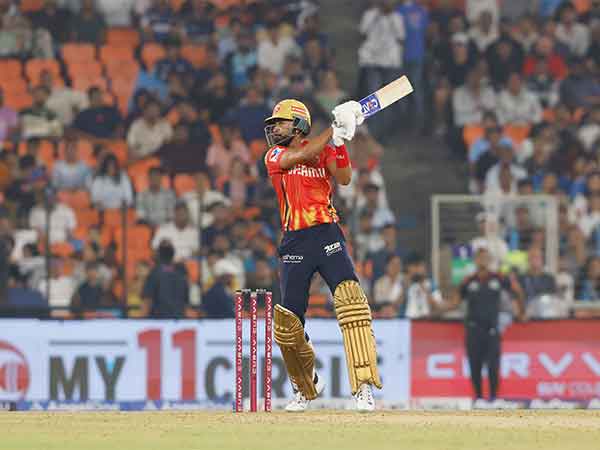 Punjab Kings captain Shreyas Iyer in action against Gujarat Titans (Image: PBKS media)