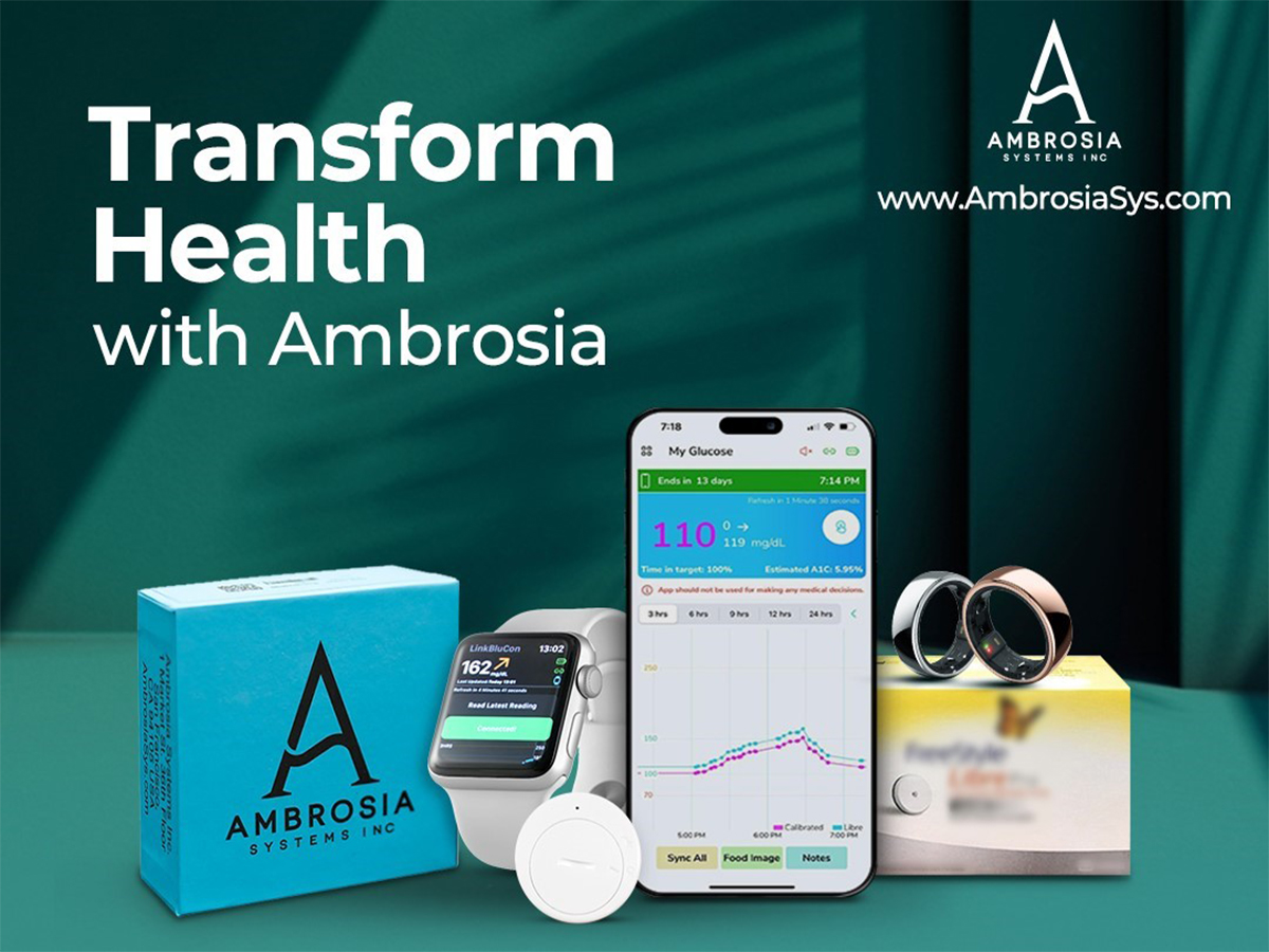 Ambrosia Launches India’s First 24x7 Real-Time Glucose (A-CGM) & Stress Monitoring Service – A Game-Changer in Health Tech