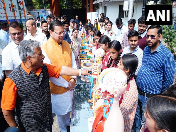 Uttarakhand CM Dhami inaugurates nine mobile science labs (Photo/ANI)