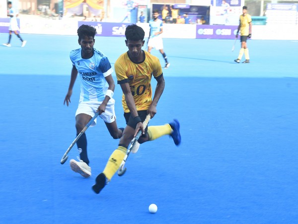 Telangana Hockey in action against Goans Hockey during Hockey India Senior National Championship 2025 (Image: HI)