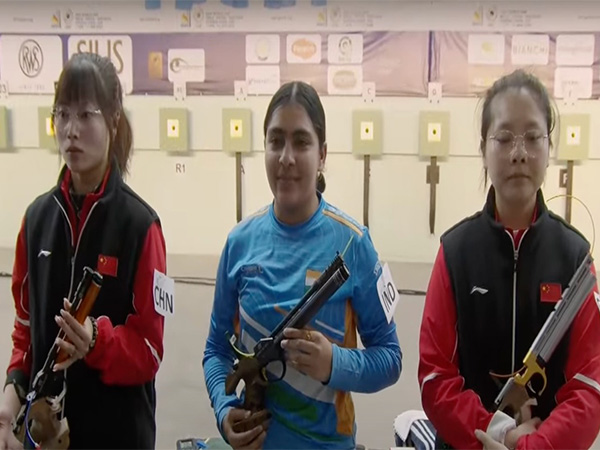 Qian Wei (Left), Suruchi (Centre), Jiang Ranxin (Right) after women's 10m air pistol final (Image: ISSF) Qian Wei (Left), Suruchi (Centre), Jiang Ranxin (Right) after women's 10m air pistol final (Image: ISSF)