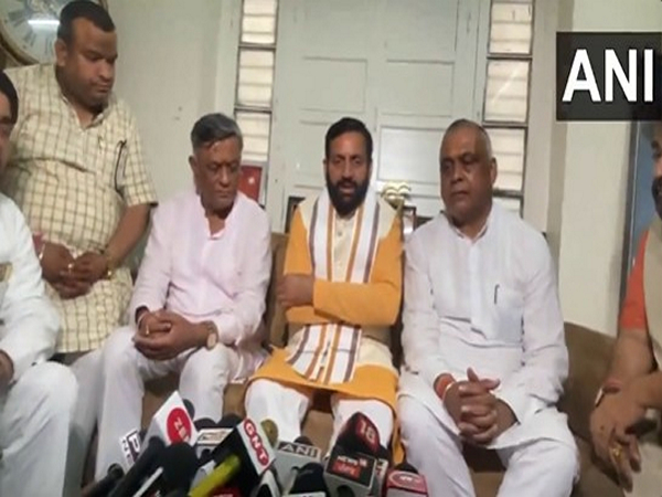 Haryana CM Nayab Singh Saini (centre). (Photo/ANI) 