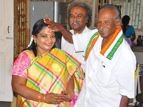 BJP leader Tamilisai Soundarajan with her father and Senior Congress leader Kumari Ananthan who passed away on early hours of Wednesday (Photo/@DrTamilisai4BJP)