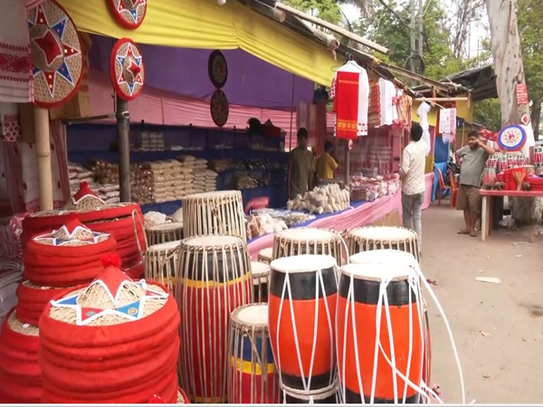 Preparation for Rongali Bihu celebrations (Photo/ANI) 