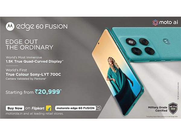 motorola edge 60 FUSION goes on sale at just Rs. 20,999*