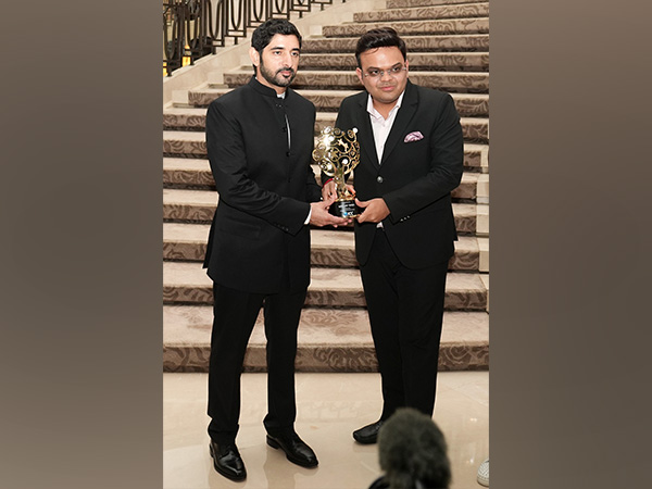 ICC chairman Jay Shah and Dubai Crown Prince of Hamdan bin Mohammed Al Maktoum of Dubai (Photo: ICC)