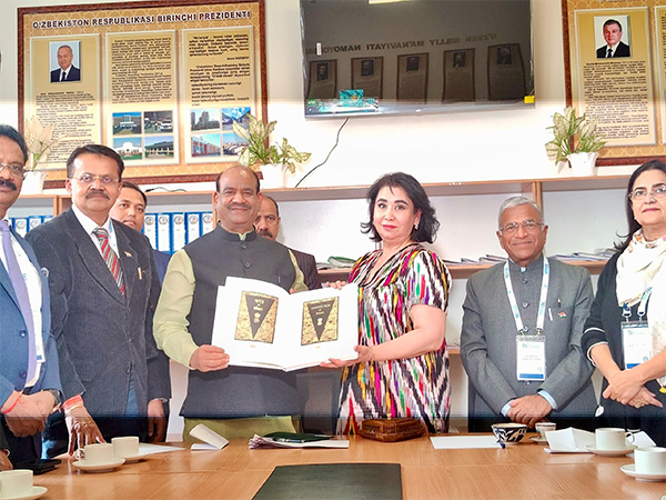 LS Speaker Birla lauds Uzbek scholars' interest in Indian languages. (Photo/X@ombirlakota)