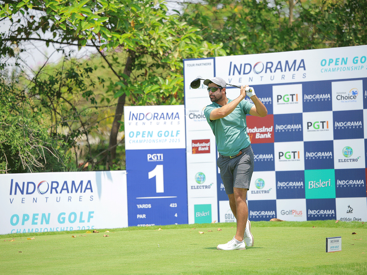 Pukhraj Singh Gill in action during first round of Indorama Ventures Open Golf Championship 2025 (Image: PGTI) Pukhraj Singh Gill in action during first round of Indorama Ventures Open Golf Championship 2025 (Image: PGTI)