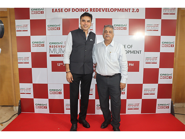 Dhaval Ajmera, Secretary and Domnic Romell, President of CREDAI-MCHI announce the second edition of Ease of Doing Redevelopment (EODR 2.0) Exhibition