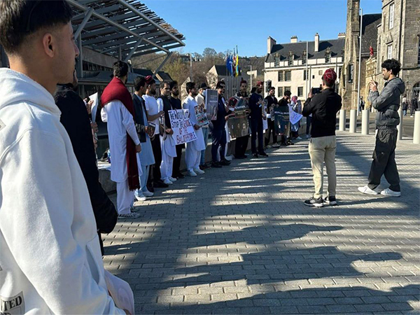 Baloch community in Scotland protests against Pakistan's crackdown on BYC (Photo/@TBPEnglish)