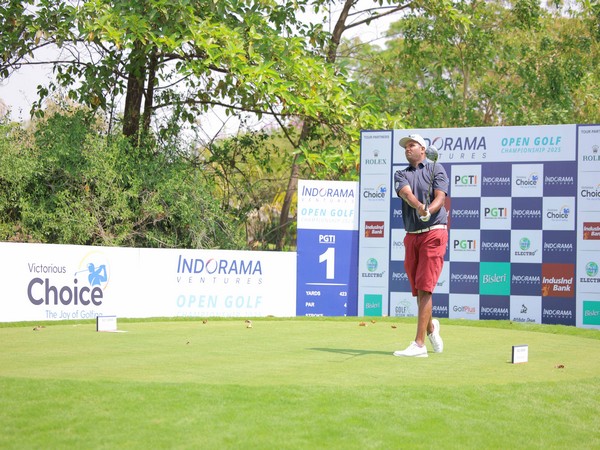 Udayan Mane in action during day-2 of Indorama Ventures Open Golf Championship (Image: PGTI)