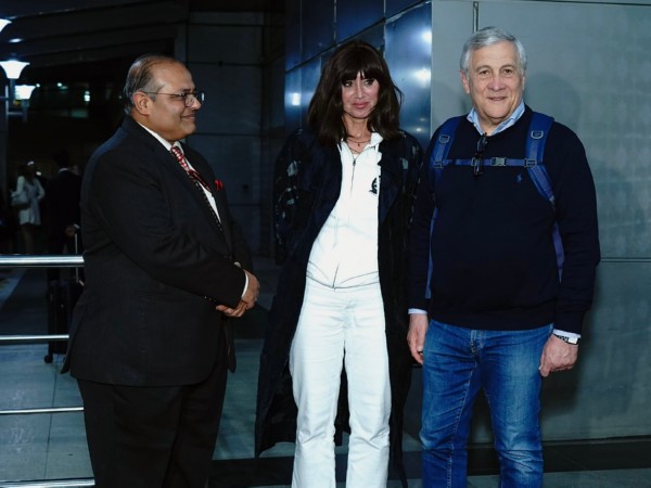Italy’s Deputy Prime Minister, Antonio Tajani and Anna Maria Bernini, Minister of University and Research of Italy (Image: X@MEAIndia)