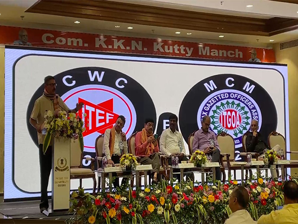 Visuals from the  Income Tax Employees Federation (ITEF) meet in Puri, Odisha (Photo/ANI)