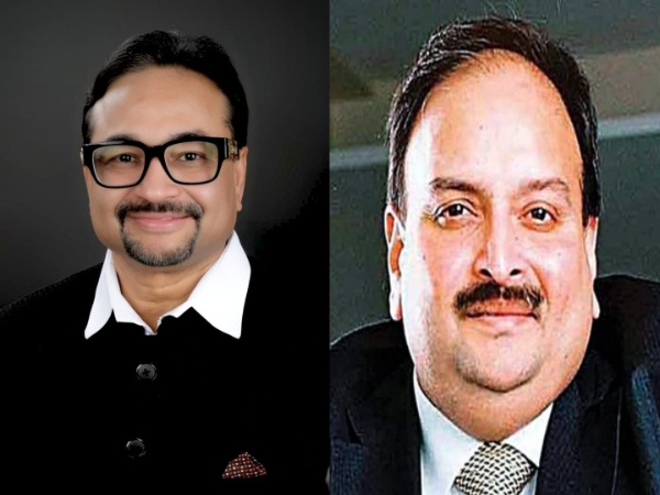 PNB Scam whistleblower Hariprasad SV and Mehul Choksi (Photo/ANI)