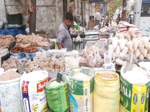Markets in Guwahati abuzz with festive spirit in Rongali Bihu (Photo/ANI)