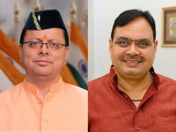 Uttarakhand Chief Minister Pushkar Singh Dhami and Rajasthan Chief Minister Bhajanlal Sharma. (Photo/X@BhajanlalBjp@pushkardhami)