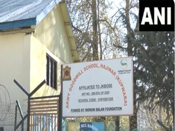 Army Goodwill School in Hajinar, Kupwara. (Photo/ANI)