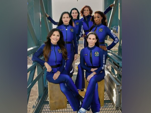 The all women crew of New Shepard's 11th human flight, NS-31. (Photo credit instagram account of katyperry)