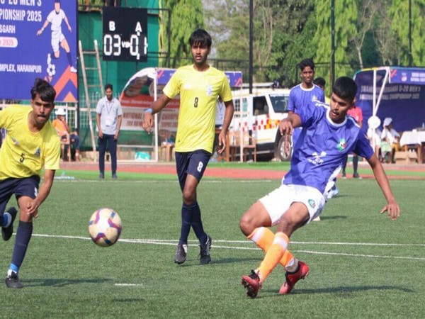 Andhra Pradesh in action against Dadra and Nagar Haveli and Daman and Diu during Swami Vivekananda U-20 NFC (Image: AIFF media)