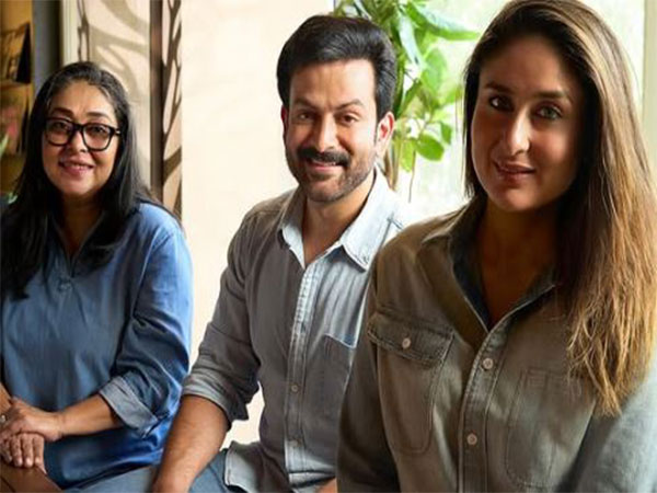 Kareena, Meghna Gulzar and Prithviraj Sukumaran (Image source: Kareena's Instagram)