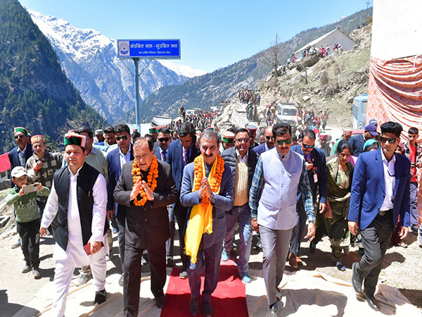 Himachal Pradesh CM Sukhvinder Singh Sukhu in Pangi valley (Photo/ANI) 