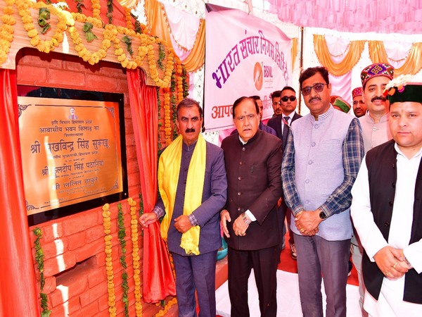 Himachal CM Sukhvinder Singh Sukhu unveiled development projects (Photo/ANI) 