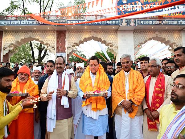 Uttarakhand CM Pushkar Singh Dhami with Lok Sabha speaker Om Birla (Photo: Uttarakhand CMO)