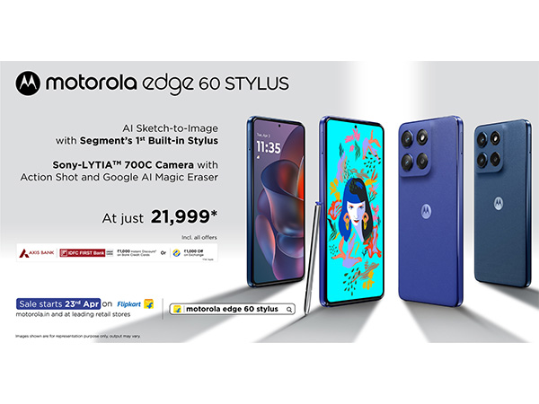 Motorola launches the edge 60 Stylus at just Rs. 21,999*