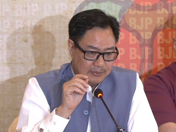 Union Minister of Minority Affairs Kiren Rijiju. (Photo/ANI)