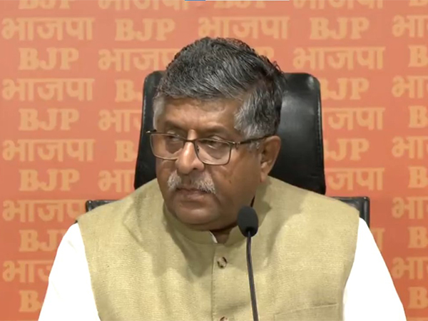BJP MP Ravi Shankar Prasad (Photo/ANI)