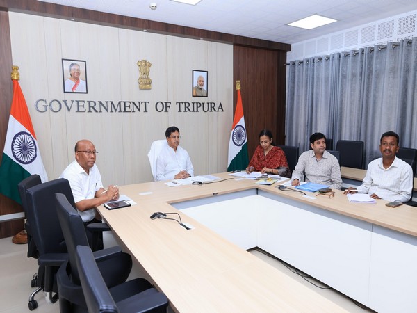 Tripura Chief Minister Manik Saha during meeting (Photo/Tripura CMO) 