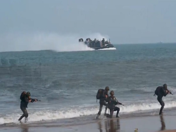 Screengrab of video posted by US Navy on X