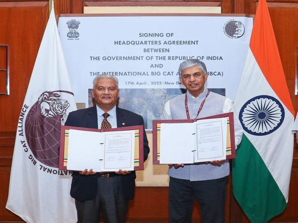 P Kumaran and S P Yadav sign the Headquarters Agreement in New Delhi, marking India’s formal hosting of the IBCA (Photo: X/ @MEAIndia)