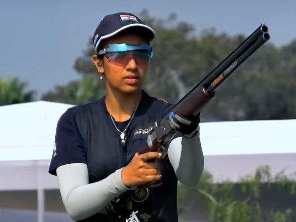 India's skeet shooter Raiza Dhillon in action during ISSF World Cup in Lima (Image: ISSF/NRAI)