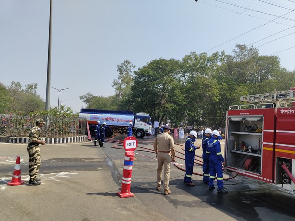 Mock drill held to tackle poisonous gas leak (Photo/ANI)