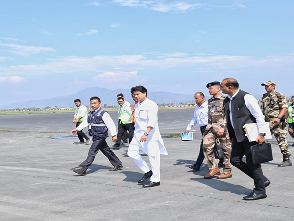 Union Minister Jyotiraditya M Scindia on Manipur visit (Photo/X@JM_Scindia)