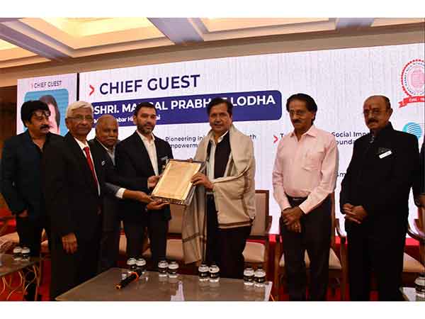 Seen Left to Right, Devang Shah, Narendra Mehta, Jayantilal Jain, Niraj Mehta, Mangal Prabhat Lodha, Kundanbhai Vyas and Ashwin Malkan.