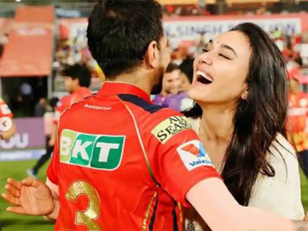 Actor Preity Zinta and cricketer Yuzvendra Chahal (Image source: Preity's Instagram)