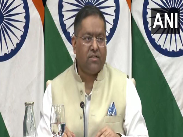  Ministry of External Affairs spokesperson Randhir Jaiswal (Photo/ANI)