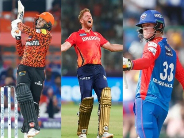 Abhishek Sharma (L),  Jonny Bairstow (M), and Jake-Fraser McGurk (Photo: IPL)