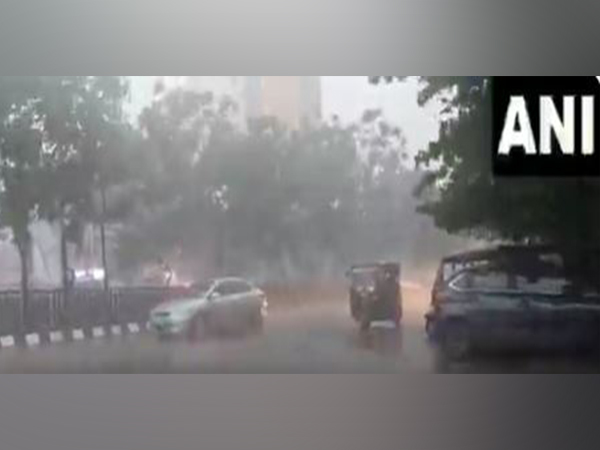 Heavy rain in Bhubaneswar, Odisha (Photo/ANI)