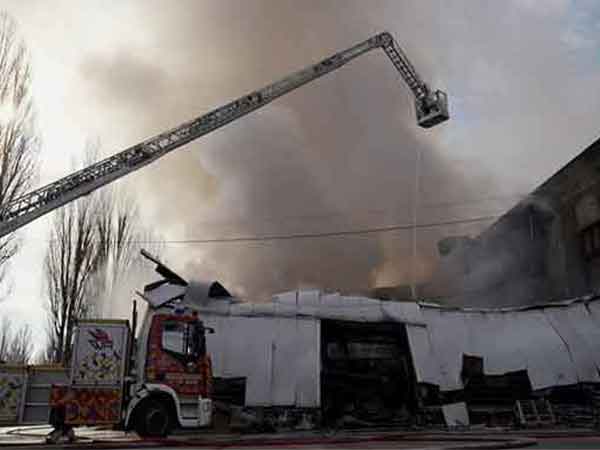 In this picture from a post shared by UK Ambassador to Ukraine Martin Harrison on X, a pharmaceutical warehouse seen after attack (Image Credit: X/@MartinHarrisOBE)