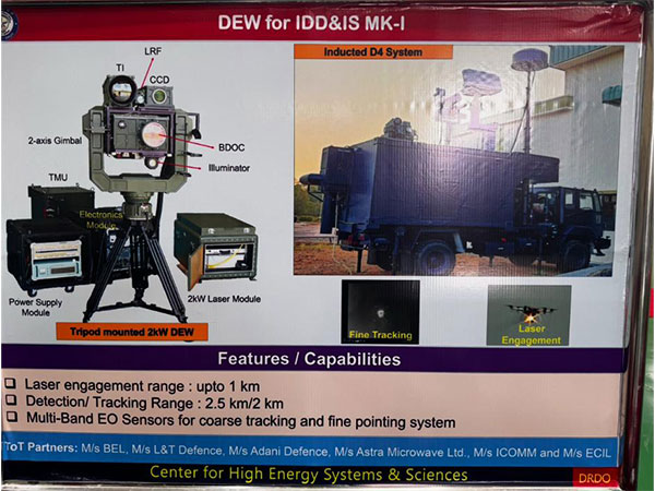 Laser-based counter-drone systems. (Photo/ANI) 
