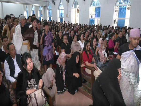 Devotees commemorate Good Friday at MBC Centre Church. (Photo/ANI)