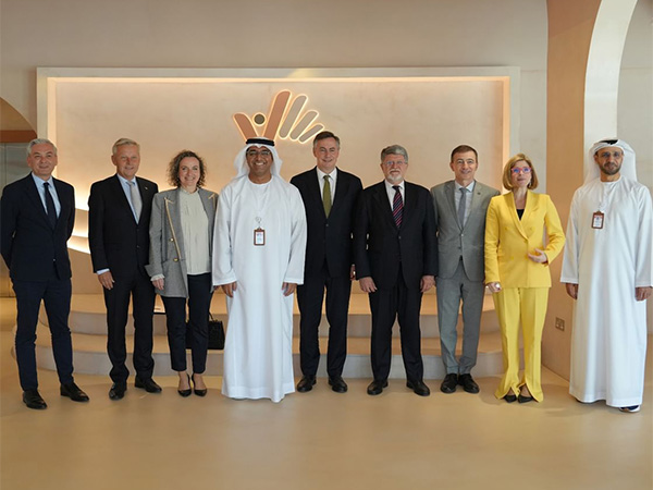 NHRI Chairperson Maqsoud Kruse meets European Parliament delegation in Abu Dhabi to boost human rights ties. (Photo: WAM)