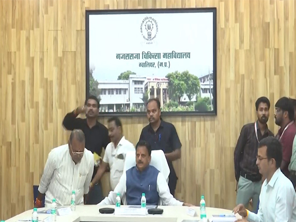 Madhya Pradesh deputy CM chairs health department meeting (Photo: ANI)