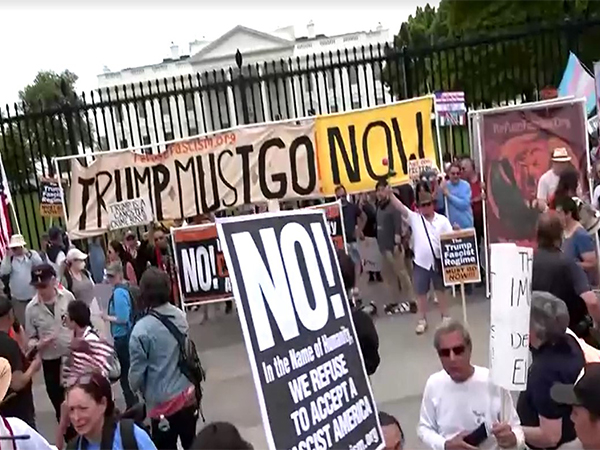 Thousands rally across US against Trump’s policies. (Photo/Reuters)