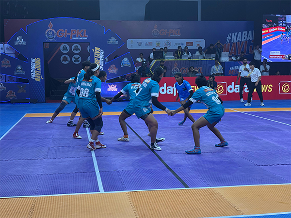 Players in action during Global Indian Pravasi Kabaddi League (Image: GI-PKL)